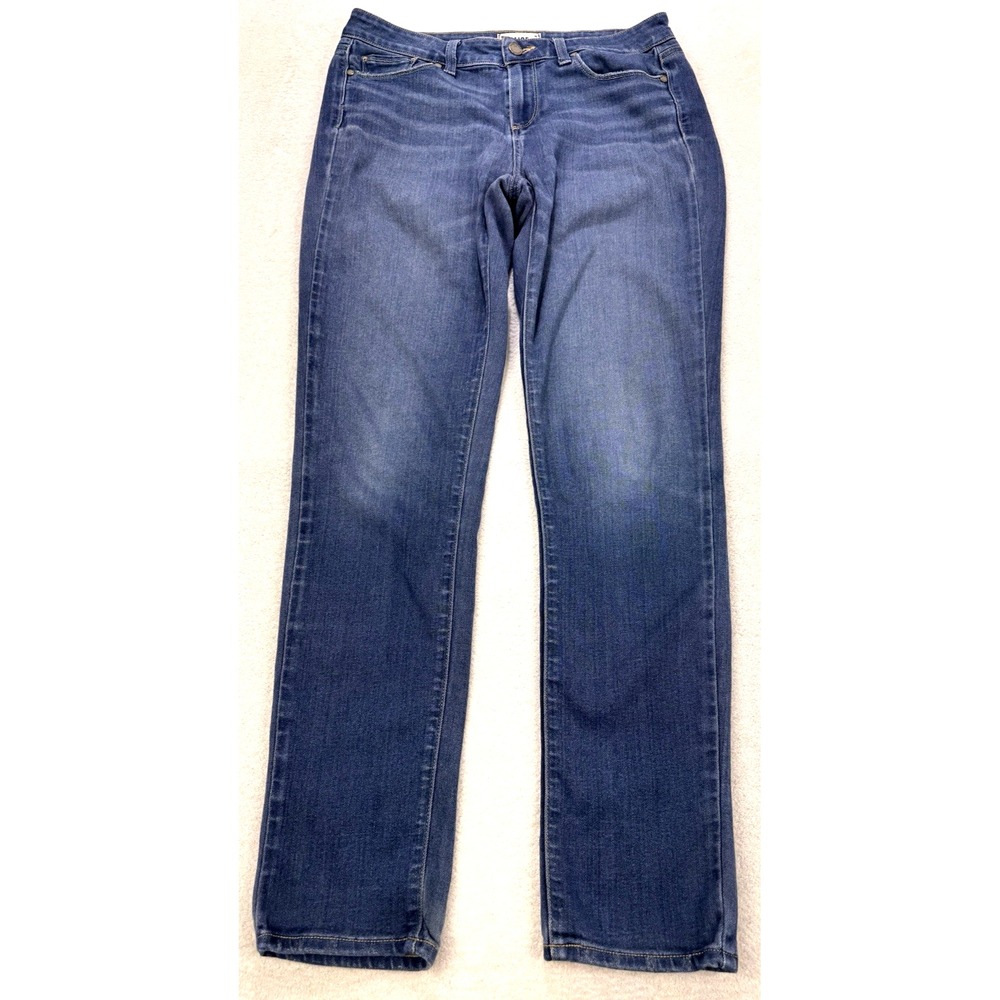 Paige‎ Jeans Women 29 Blue Skyline Skinny Dark Wash Whiskered Denim